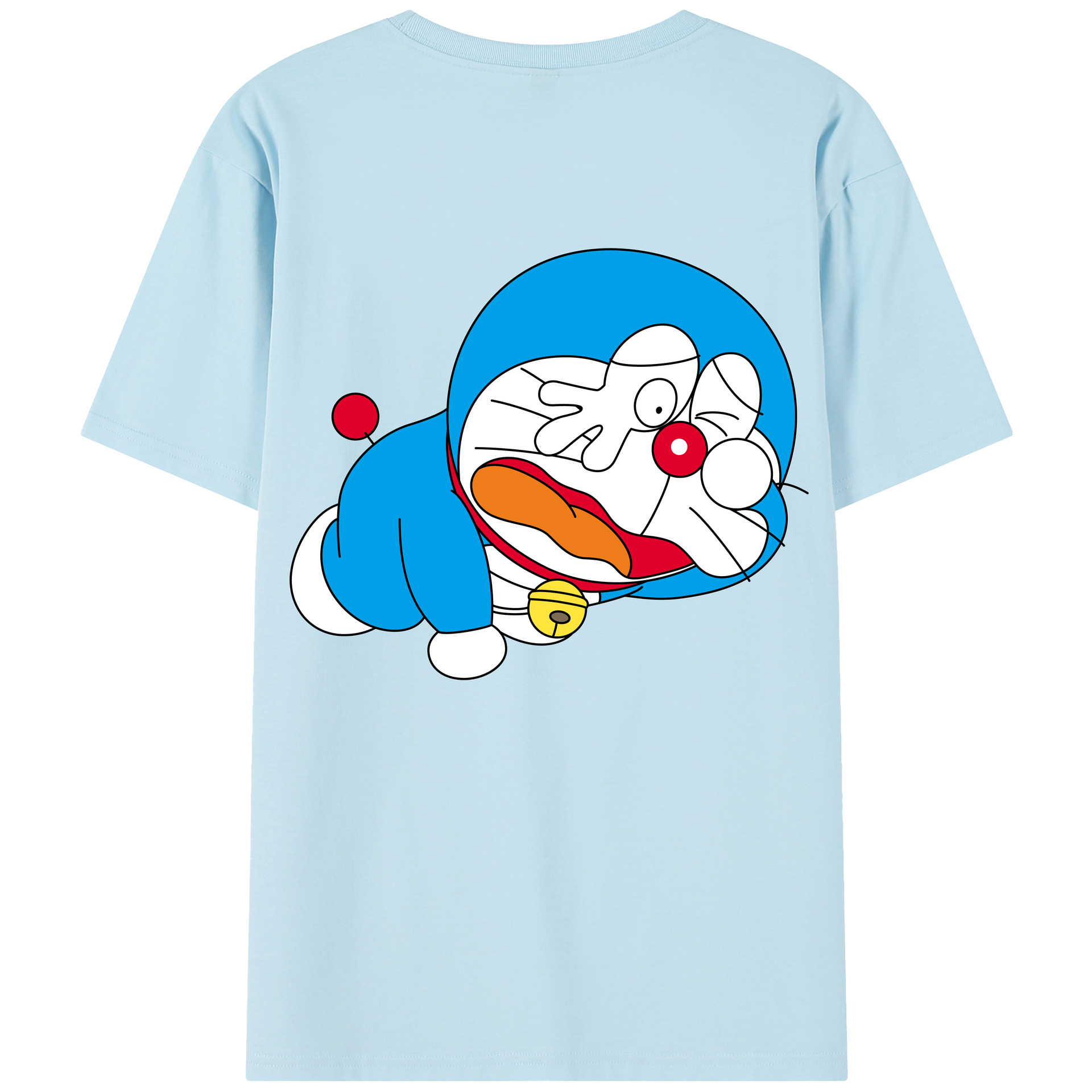 （画像用） ドラえもん Doraemon 綿100％半袖Tシャツ（背面プリント）